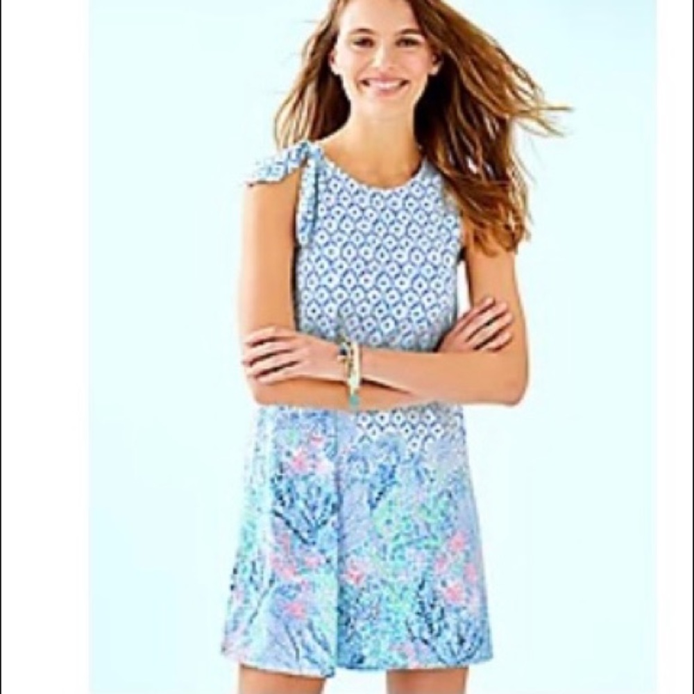 Lilly Pulitzer Luella Swing Dress in Multi Sea La Vie Engineered Dress